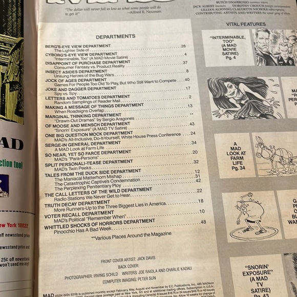 MAD COMICS 1991-1992 - Picture 9 of 12